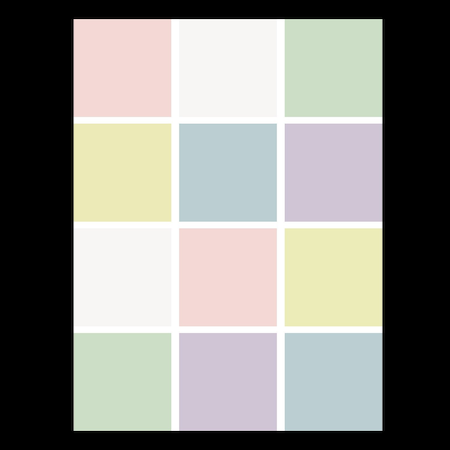 Flipside Dry Erase Stickables With Marker, Pastel Assorted, 3in X 3in 12 Per Pack, 4 Packs, 48PK 96633